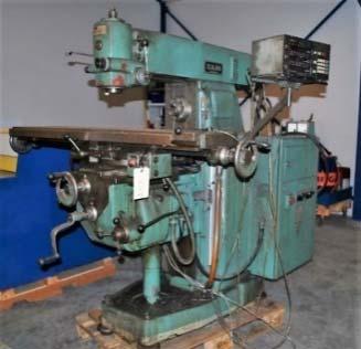 900, First universal fræser / Milling machine type LC 20 VHS 1471 Fabrikat / Brand First LC 20 VHS X Y Z 800 415 435 mm Spindel / Spindle ISO 40