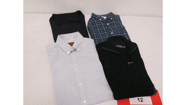 1 stk. strik-trøje m. lynlås, str. S, sort-/mørkeblå + 1 stk. strik-trøje m. krave, Selected Homme, str. S, mørkeblå + 1 stk.