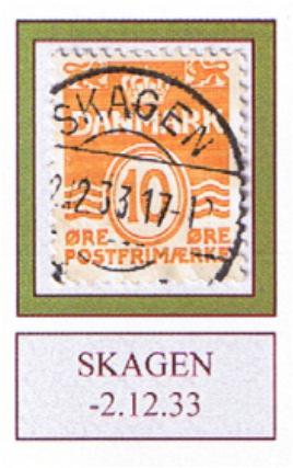 VARIANT-SIDEN DET DYRE SLIK Type I. AFA nr. 202a. 10 øre orange, trykt i 1932 og det dyreste postfriske stålstikmærke fra Danmark. Når der er fugtet / slikket på mærket er værdien reduceret ca.
