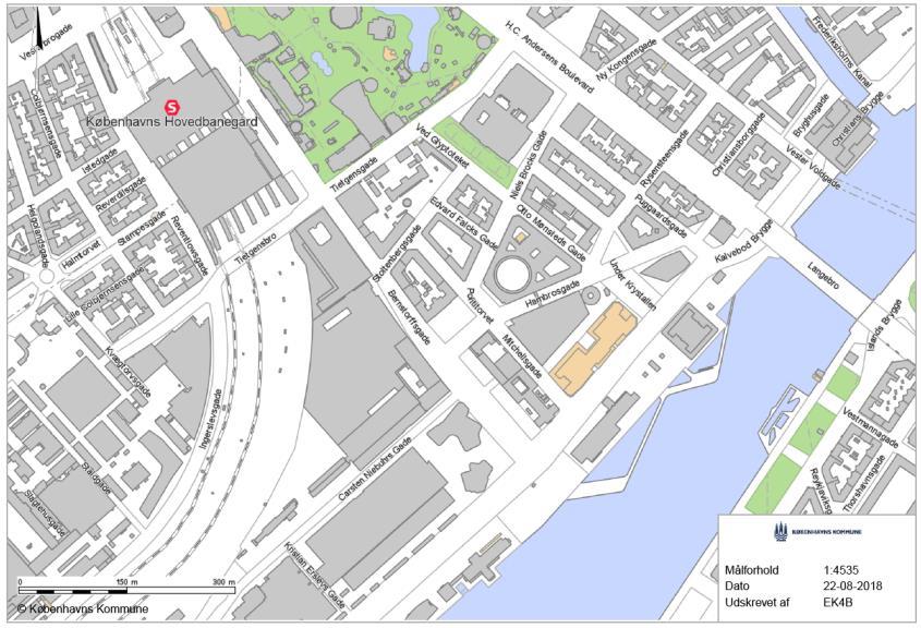 PROJEKTET HM2 A/S skal bygge et nyt hotel kaldet Hotel Scandic Spectrum (HSS) ved Mitchellsgade 2, 1565 København V, matrikel 414, Vestervold Kvarter, København.