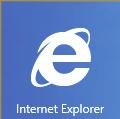 (Illustrationen er omtrentlig) Ruden Desktop åbner den klassiske Windows-visning Ruden Internet Explorer åbner Internet