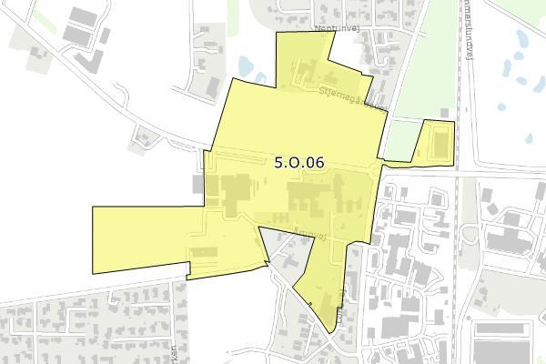 5.O.06 - Offentlig område i Hedensted Vest Status og type Plantype Kommuneplanramme Planstatus Forslag den 27.