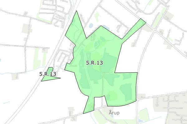 5.R.13 - Rekreativt område i Kildeparken 1 Status og type Plantype Kommuneplanramme Planstatus Forslag den 27.