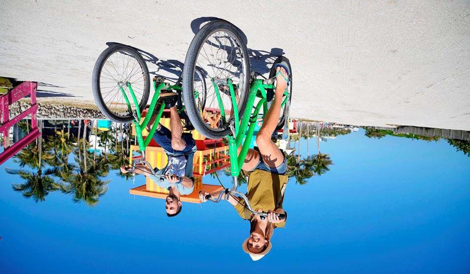På cykeludflugt i Miami er en del af pakken udnævnt den til at være USAs bedste strand i 2018.