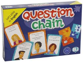 Niveau A1. Question Chain. Spillet går ud på at samle en serie spørgsmål og svar. På kortest mulig tid skal spillerne finde svaret på et spørgsmål og derefter læse et svar op.