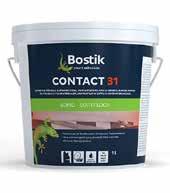 BOSTIK CONTACT 31 Vandbaseret kontaktlim på syntetgummibasis Bostik Contact 31 er en kontaktlim på basis af modificerede syntet-gummi dispersioner.
