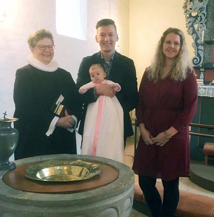 januar 2019 i Volstrup Kirke: Dåb af Freya Hyttel Trolle, datter af
