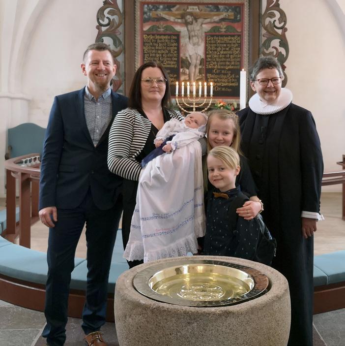 februar 2019 i Volstrup Kirke: Dåb af Felix Smolinski Hansen, søn af
