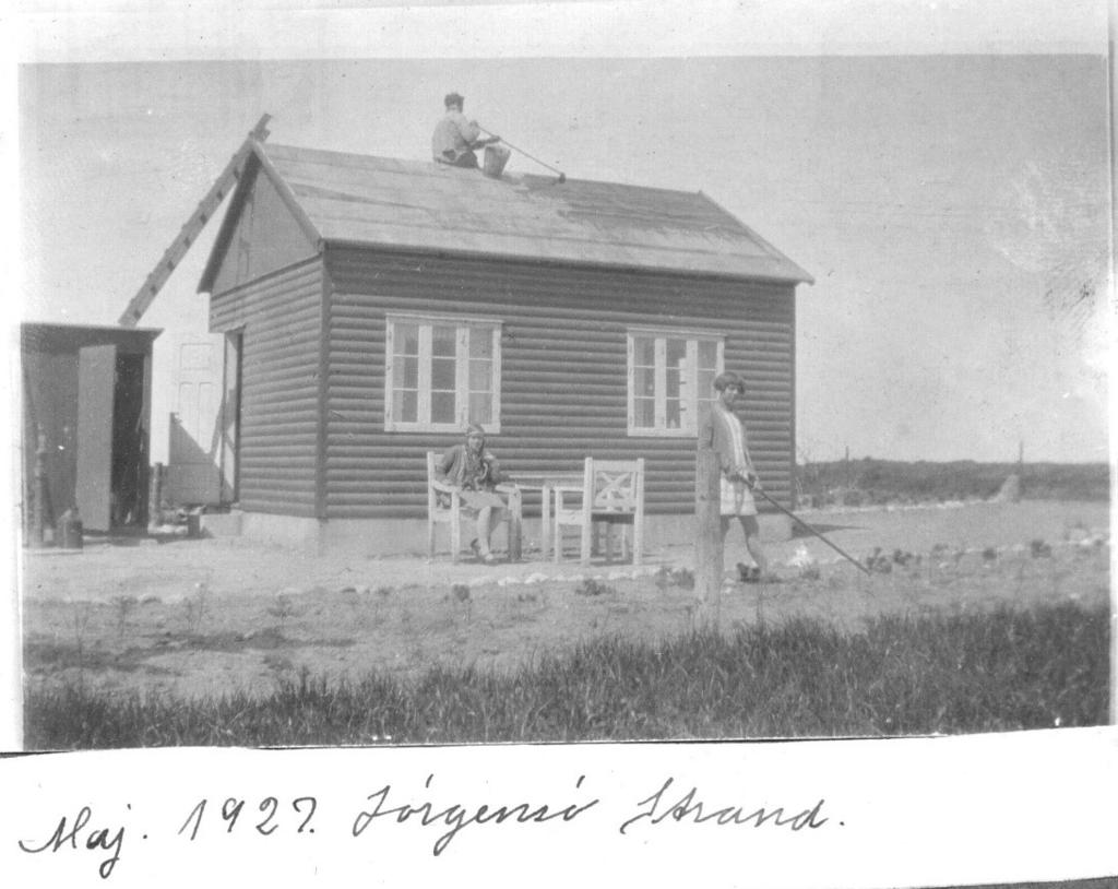 Sommerhuset Jørgensø Strand Axel køber i 1926 et stykke jord ved Jørgensø Strand.