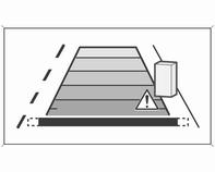 Advarselssymboler Advarselssymboler vises som trekanter 9 på det billede, som viser forhindringer registreret af parkeringsassistentens bageste følere.
