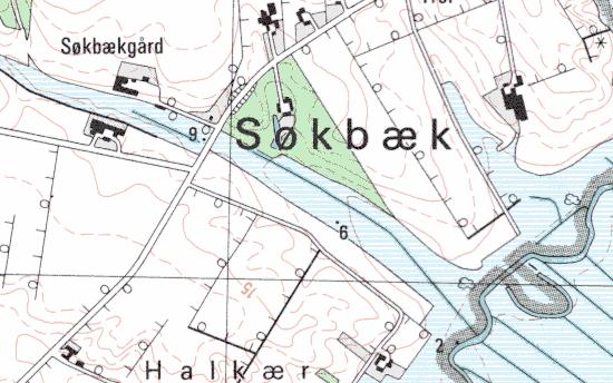 2 Betegnelse af vandløbet Nærværende regulativ omfatter Søkbæk fra den øvre ende til udløbet i amtsvandløbet Lerkenfeld Å. Vandløbet indgår i Lerkenfeld Å s vandløbssystem.