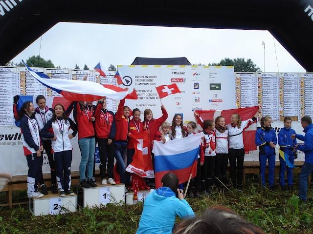 De danske og jeg var selvfølgelig vildt glad. Amanda og Miri løb desværre ikke særlig godt så vi endte på en 5. plads.