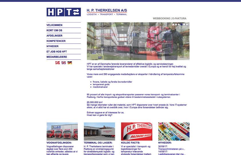 HPT er specialister i transport- og logistikløsninger for temperaturkrævende stykgods-forsendelser mellem Skandinavien og Europa.