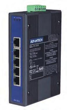 EKI-2525/I EKI-2528/I Provides 5/8 Fast Ethernet ports with Auto MDI/MDI-X Supports 10/100 Mbps Auto-Negotiation Provides broadcast storm protection Provides compact size with DIN-rail/Wall mount,