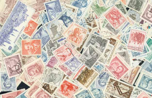 Tjekkoslovakiet dubletparti Primært fra perioden 1946-84. Stemplede frimærker. Vi købte et stort parti fra USA med mange bedre frimærker til 30,-, 25,-, 22,-, og 20,- kr. pr. stk.