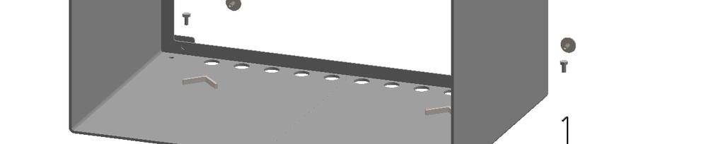 Foretages monteringen væghængt kan modulerne justeres i vater med de medfølgende stilleskruer og stillefødder med den medfølgende unbraco nøgle (se skitse).