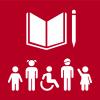 Inden 2030 skal alle unge og en væsentlig del af voksne, både mænd og kvinder, have opnået færdigheder i at læse og regne. 4.7.