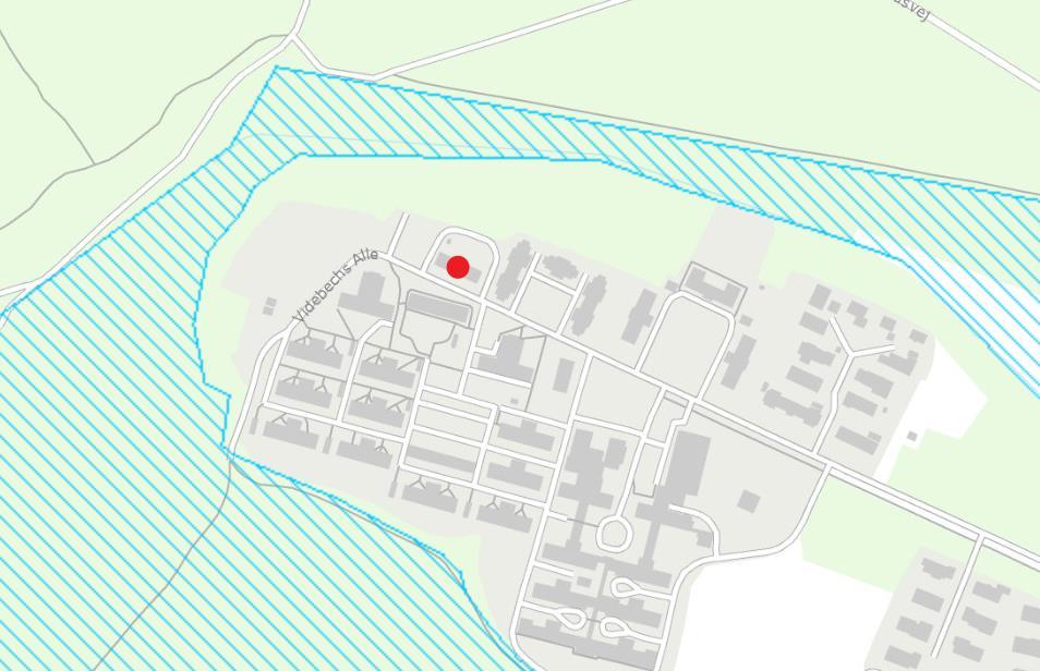 Figur 3: Kort der viser fredet område omkring varmecentralen. Miljøbeskyttelsesloven Ifølge Viborg Kommune skal der ikke søges om miljøgodkendelse i forbindelse med projektet.