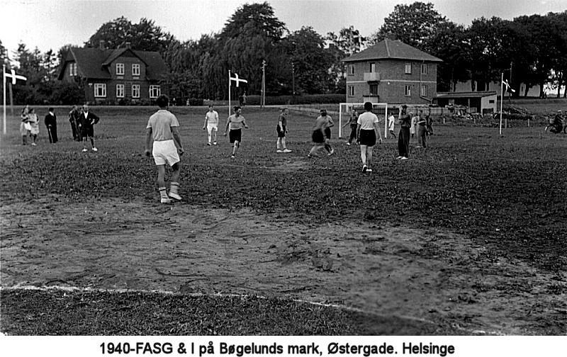 I 1937 havde Helsinge Idrætsforening fået rejst så mange penge, at man kunne købe et areal ved Mølledammen i Helsinge, og den første fodboldbane, dog uden omklædningsrum, blev indrettet på Idrætsvej,