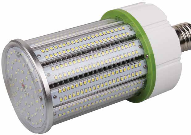 CORN LIGHT LED 80W CORN LIGHT 80W E40 er en retrofit i 80W LED med over 100 lumen pr. watt og en farvetemperatur på 4000K.