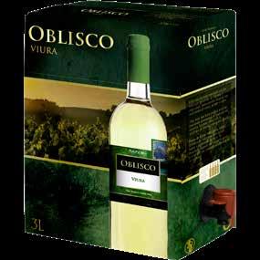 hvor det er markeret om vinen er i den tørre ende af skalaen eller i den søde. Oblisco Viura 3 l.