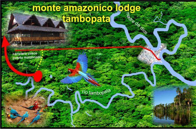Lodgen ligger på floden Tambopata. 13.