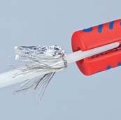 Crimptænger 97 > Til at skære kabler, afisolere tråde og crimpe isolerede og uisolerede kabelsko og