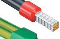 sammenpresse Twin-kabeltyller op til 2 x 6 mm² > Vedblivende høj crimpkvalitet pga.