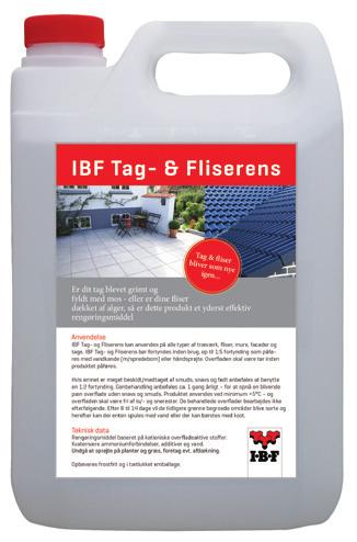 IBF tagsten leveres overfladebehandlet og sikrer høj glans og lettere vedligeholdelse.
