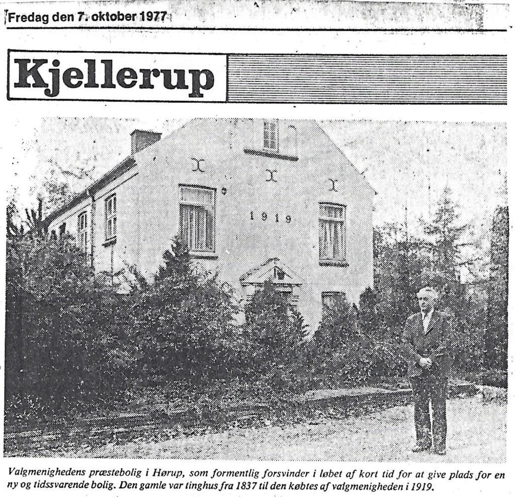 I ville man 1977 pga. gode tider rive huset på Kirkebakken 13 ned og opføre et nyt.