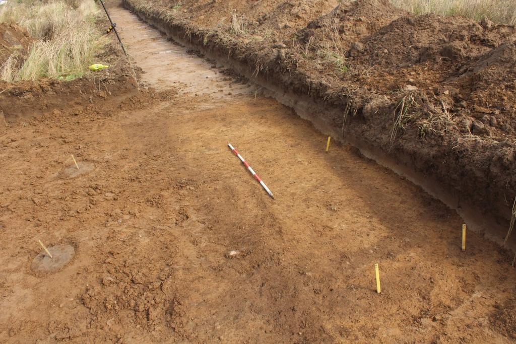 (OBM5841). På arealet, som ligger nord for område 1, blev der undersøgt dele af en gård fra yngre romersk jernalder. Det må derfor være fortsættelsen af denne vi nu har på OBM16101 område 1.