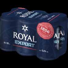 0,33 l. / ex. pant Royal export (dåse) 6 x 0,33 l.