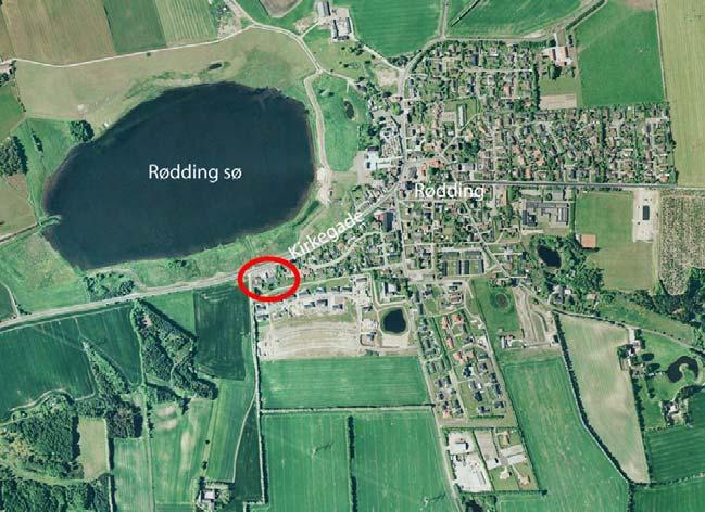 REDEGØRELSE Ortofoto Der viser Rødding by, Rødding sø