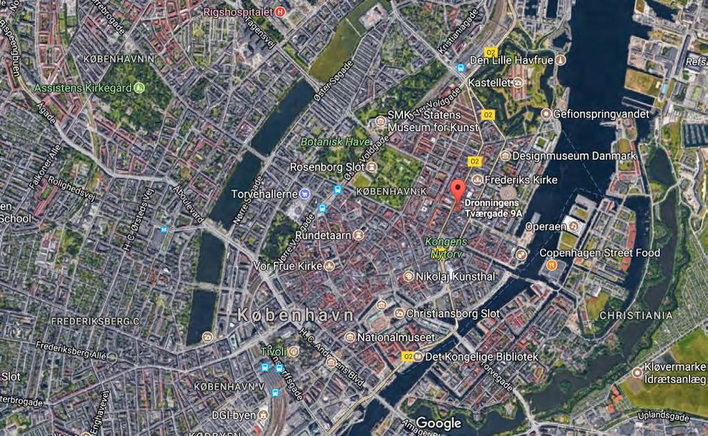 Området Ejendommen er centralt beliggende imellem Store Kongensgade og Bredgade, tæt på Nørreport, Østerport og kommende metro ved Marmorkirken.