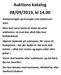 Auktions katalog 08/09/2019, kl 14.00