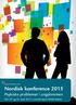 Nordisk konference 2015 Psykiske problemer i ungdommen