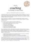 Kort om coaching. som udviklings- og ledelsesværktøj