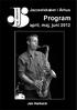 Jazzselskabet i Århus. Program. april, maj, juni 2012. Jan Harbeck