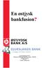En østjysk bankfusion?