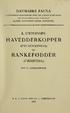 RANKEFØDDER HAVEDDERKOPPER DANMARKS FAUNA 3. F. (PYCNOGONIDA) (CIRRIPEDIA) MED 51 DANSK NATURHISTORISK FORENING K. STEPHENSEN AFBILDNINGER