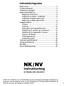 Indholdsfortegnelse NK/NV. Instruktionbog 673633-DK-05/2001