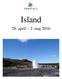 Island. 28. april 2. maj 2016