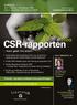 CSR-rapporten kom godt fra start!