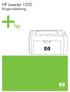 HP LaserJet 1020 Brugervejledning