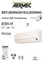 BETJENINGSVEJLEDNING. Inverter Split Varmepumpe EWI-H. Plasmacluster 071-091 -121 R410A HH IEWIHFJ 0503 61236.50_00