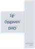 1g- Opgaven DHO. Middelfart Gymnasium. 1g 2013-14
