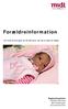Forældreinformation. Regionshospitalet Randers/Grenaa Børneafdelingen Neonatalafsnittet