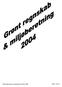 Grønt Regnskab og miljøberetning NRGi 2004 Side 1 af 16