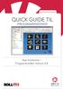 BRUGERVEJLEDNING QUICK GUIDE TIL PROGRAMSNEDKER. Nye funktioner i Programsnedker version 6.8