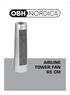 AIRLINE TOWER FAN 65 CM